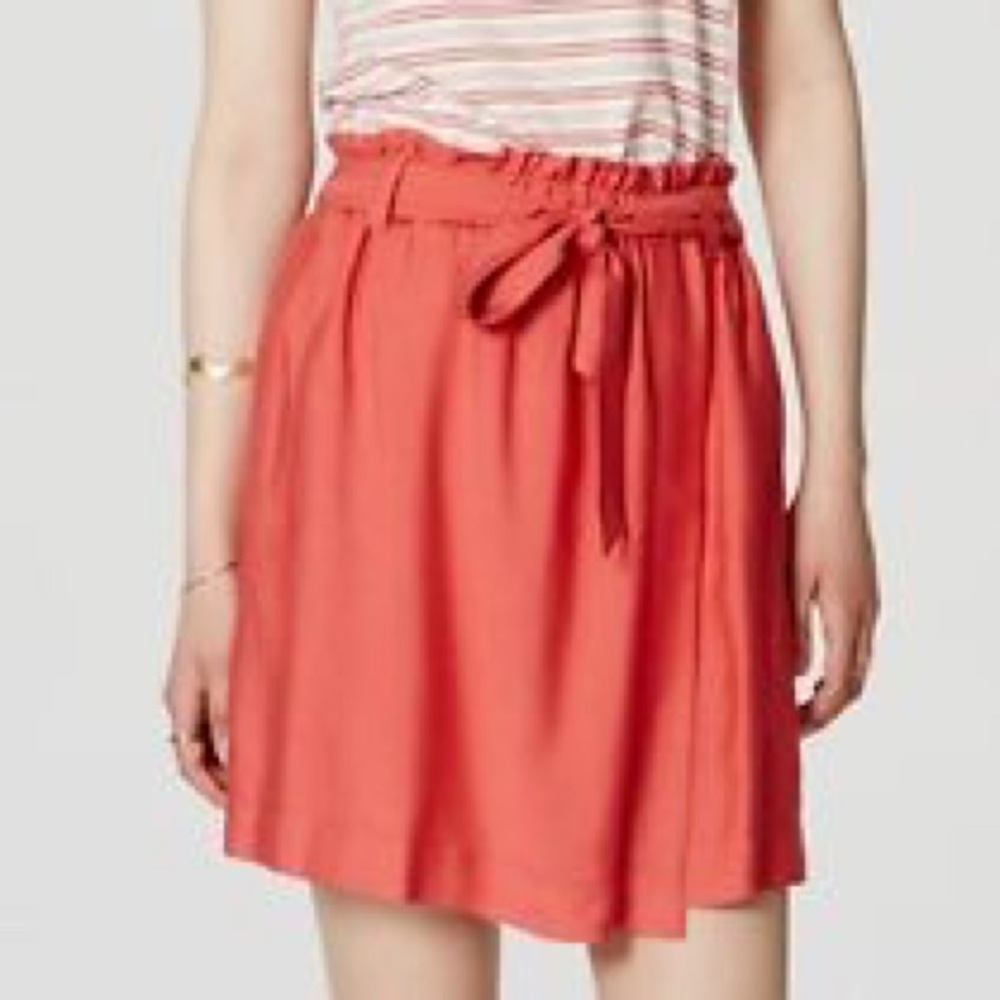 LOFT tie-waist wrap skirt